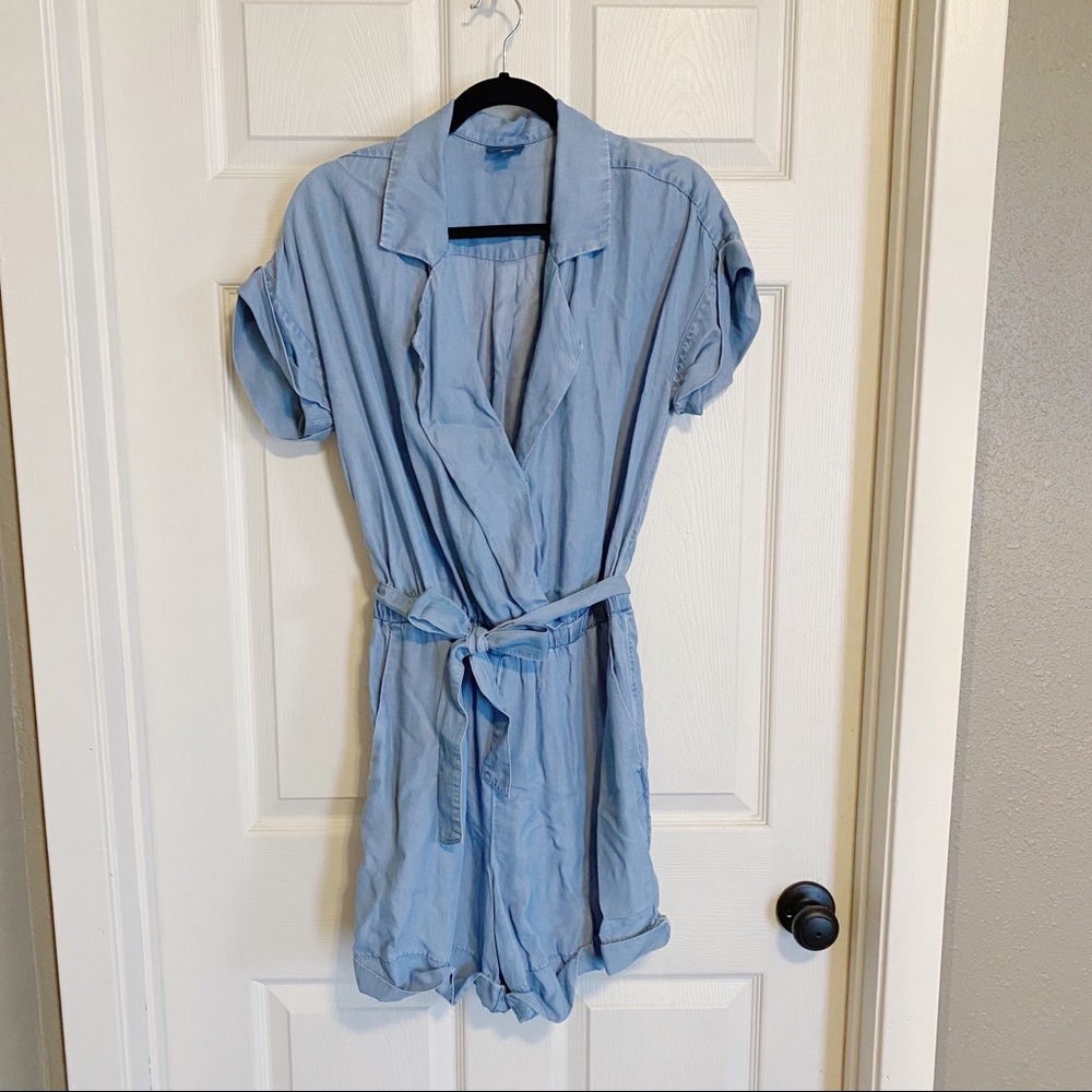 J. Jill denim chambray romper size small